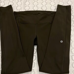 Lululemon Athletica olive Leggings with Tapered Leg Design